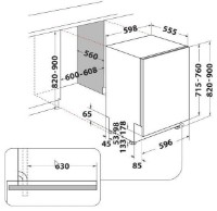 Встраиваемая посудомоечная машина Hotpoint-Ariston HM7 42 L фото №2 — интернет-магазин Desire.md