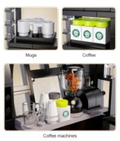 Конструктор CaDa Кофейня с LED подсветкой (66005) фото №4 — интернет-магазин Desire.md