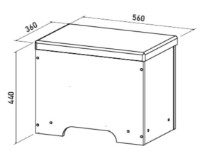 Bancheta ML-Mobila Ливерпуль №28 Ivory imaginea #3 — magazin online Desire.md