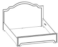 Кровать ML-Mobila Ливерпуль №27 Слоновая Кость (без основания) фото №2 — интернет-магазин Desire.md