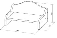 Raft de perete ML-Mobila Ливерпуль №25 Ivory imaginea #2 — magazin online Desire.md