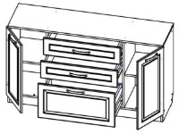 Comodă ML-Mobila Ливерпуль № 4 Ivory imaginea #2 — magazin online Desire.md