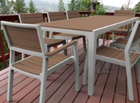 Masă Keter Harmony White/Cappuccino brown (230684) imaginea #3 — magazin online Desire.md