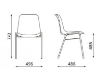 Scaun de birou Новый стиль Besta Chrome Grey imaginea #2 — magazin online Desire.md