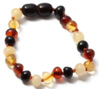 Bratara de chihlimbar BabyJem Multicolor (588) imaginea #3 — magazin online Desire.md