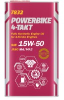 Ulei de motor Mannol 4-Takt Powerbike 15W-50 7832 4L Metal imaginea #1 — magazin online Desire.md