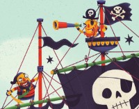 Puzzle Djeco 36 The Pirate Ship DJ07129 imaginea #2 — magazin online Desire.md
