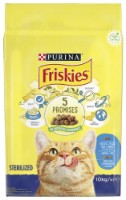Сухой корм для кошек Purina Friskies Sterile Salmon Vegetables 10kg