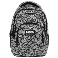 Rucsac școlar BackUP Black & White PLB5A10 imaginea #2 — magazin online Desire.md