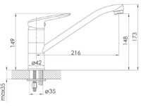 Смеситель для кухни Imprese Praha 20030 фото №2 — интернет-магазин Desire.md