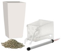 Ghiveci Lechuza Mini Cubi Premium 9 White imaginea #2 — magazin online Desire.md