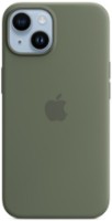 Husa de protecție Apple iPhone 14 Silicone Case with MagSafe Olive imaginea #1 — magazin online Desire.md