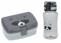 Set сutie sandwich și sticlă de apă Lassig Friends Racoon LS1210057250 imaginea #1 — magazin online Desire.md