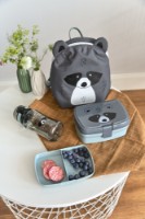 Set сutie sandwich și sticlă de apă Lassig Friends Racoon LS1210057250 imaginea #2 — magazin online Desire.md