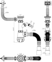 Sifon pentru lavoar Aquant B0015-20-MR imaginea #3 — magazin online Desire.md
