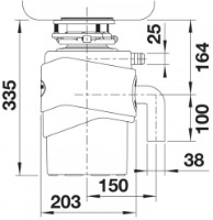 Измельчитель пищевых отходов Blanco FWD Medium (526647) фото №2 — интернет-магазин Desire.md