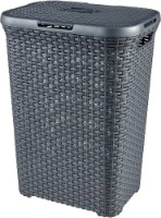 Корзина для белья Curver Natural Style 60L Anthracite (189211)