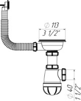Sifon pentru lavoar Aquant B0142-29-MR imaginea #4 — magazin online Desire.md