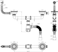 Сифон для раковины Aquant D0139-12-MR фото №3 — интернет-магазин Desire.md