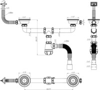 Sifon pentru lavoar Aquant D0148-12-MR imaginea #3 — magazin online Desire.md