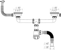 Sifon pentru lavoar Aquant D0148-12-MR imaginea #4 — magazin online Desire.md