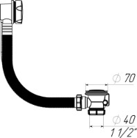 Сифон для ванны Aquant NV301-30-MR фото №3 — интернет-магазин Desire.md