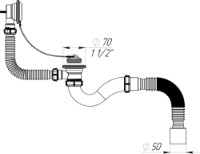 Sifon pentru cada Aquant PV150-30-MR imaginea #3 — magazin online Desire.md