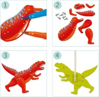 Trusa de colorare si asamblare Djeco Dinos DJ09680 imaginea #3 — magazin online Desire.md