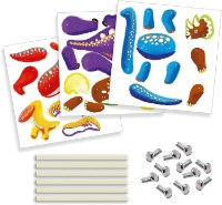 Trusa de colorare si asamblare Djeco Dinos DJ09680 imaginea #2 — magazin online Desire.md