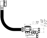 Sifon pentru cada Aquant V311-22-MR imaginea #3 — magazin online Desire.md