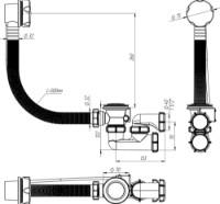Sifon pentru cada Aquant V311-22-MR imaginea #4 — magazin online Desire.md