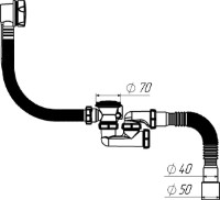 Sifon pentru cada Aquant V312-18-MR imaginea #3 — magazin online Desire.md