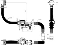Sifon pentru cada Aquant V312-18-MR imaginea #4 — magazin online Desire.md