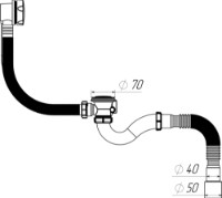 Сифон для ванны Aquant V322-18-MR фото №3 — интернет-магазин Desire.md