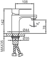 Смеситель для умывальника Frud R10131 фото №2 — интернет-магазин Desire.md