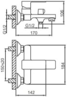 Смеситель для ванны Frud R32131 фото №2 — интернет-магазин Desire.md