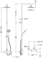 Душевой набор Genebre CM65111 19 41 фото №2 — интернет-магазин Desire.md