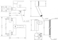 Душевой набор Genebre Oslo Black (65100 19 41 66) фото №2 — интернет-магазин Desire.md