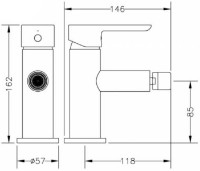 Baterie pentru bideu Genebre Oslo Black (65140 19 41 66) imaginea #2 — magazin online Desire.md