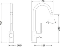 Baterie bucătărie Genebre Tau Black (65403 18 41 66) imaginea #2 — magazin online Desire.md