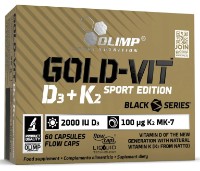 Vitamine Olimp Gold Vit D3 + K2 Black Series 60cap
