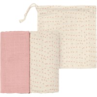 Pelinci Lassig Swaddle & Burp Blanket L 2pcs Pink LS1312029787 imaginea #1 — magazin online Desire.md
