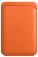 Portofel Apple iPhone Leather Wallet with MagSafe Orange imaginea #1 — magazin online Desire.md