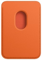 Portofel Apple iPhone Leather Wallet with MagSafe Orange imaginea #2 — magazin online Desire.md