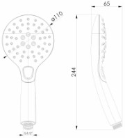 Лейка для душа VOLLE Cascada A20 (1586.070201) фото №2 — интернет-магазин Desire.md