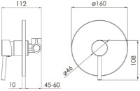 Смеситель для душа VOLLE Cruze (1547.100204) фото №2 — интернет-магазин Desire.md