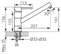 Смеситель для кухни Ferro Fiesta BFI4G фото №2 — интернет-магазин Desire.md