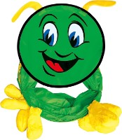 Tunel de joacă Bino Merry Caterpillar Green (82805) imaginea #7 — magazin online Desire.md