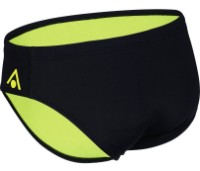 Slip de înot pentru bărbați Aqua Sphere Essential 8cm Swim Brief Black/Yellow 85 imaginea #2 — magazin online Desire.md