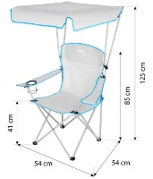 Кресло складное для кемпинга Nils NC3087 Gray